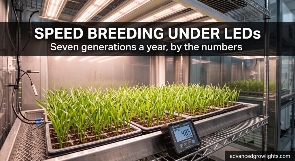 Speed Breeding Under LEDs The Light Recipe Behind Seven Wheat Generations a Year
