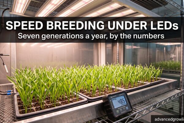 Speed Breeding Under LEDs The Light Recipe Behind Seven Wheat Generations a Year